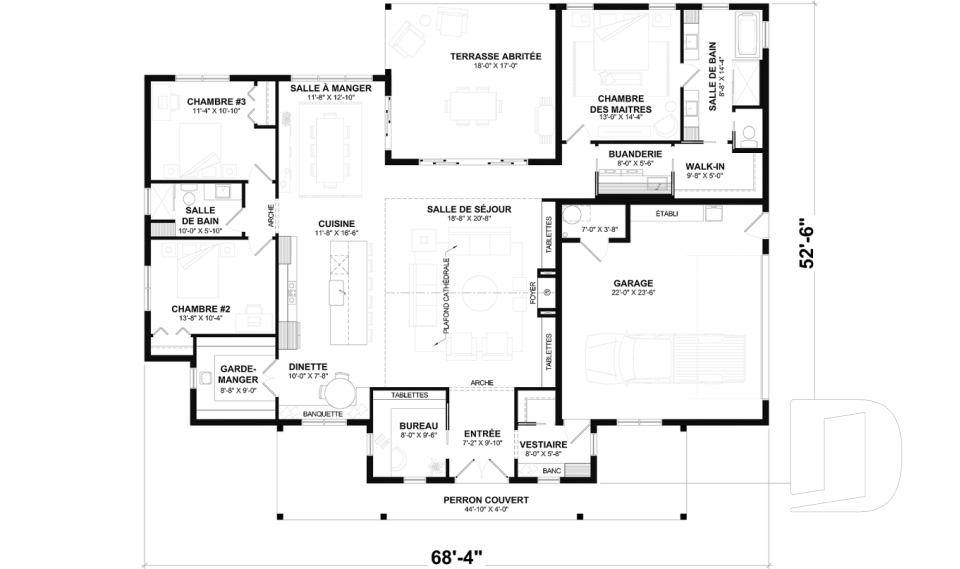 Rez-de-chaussée -  - Country Cottage 2