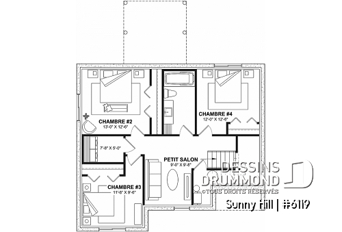 Sous-sol - Maison de type split-level, champêtre, proposant 4 chambres, 2 salles de bain et 2 salons - Sunny Hill