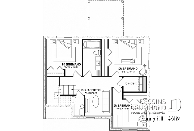 Sous-sol - Maison de type split-level, champêtre, proposant 4 chambres, 2 salles de bain et 2 salons - Sunny Hill