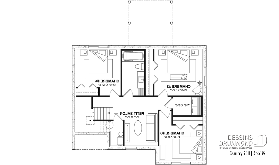 Sous-sol - Maison de type split-level, champêtre, proposant 4 chambres, 2 salles de bain et 2 salons - Sunny Hill