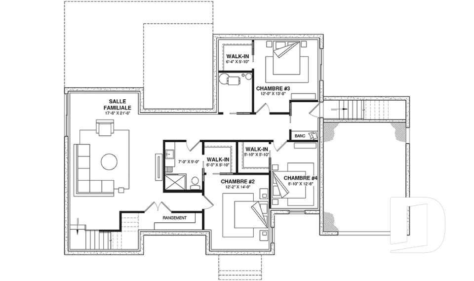 Sous-sol aménagé (Optionel $) -  - Pinot