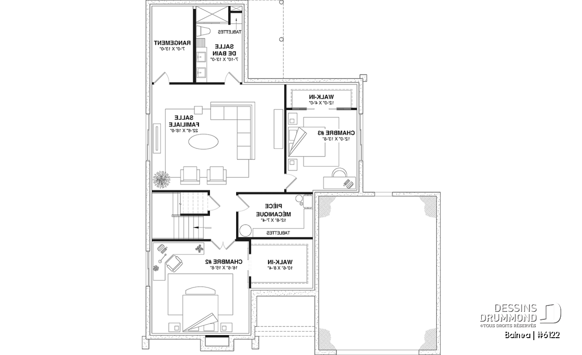Sous-sol aménagé (Optionel $) - Modèle maison scandinave, superbe suite parentale, foyer central, grande luminosité, s-sol aménagé optionnel - Balnea