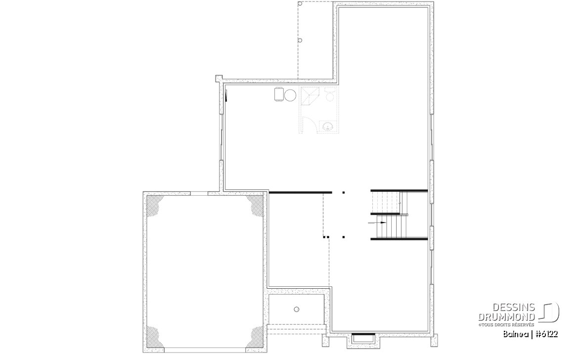 Sous-sol aménageable - Modèle maison scandinave, superbe suite parentale, foyer central, grande luminosité, s-sol aménagé optionnel - Balnea