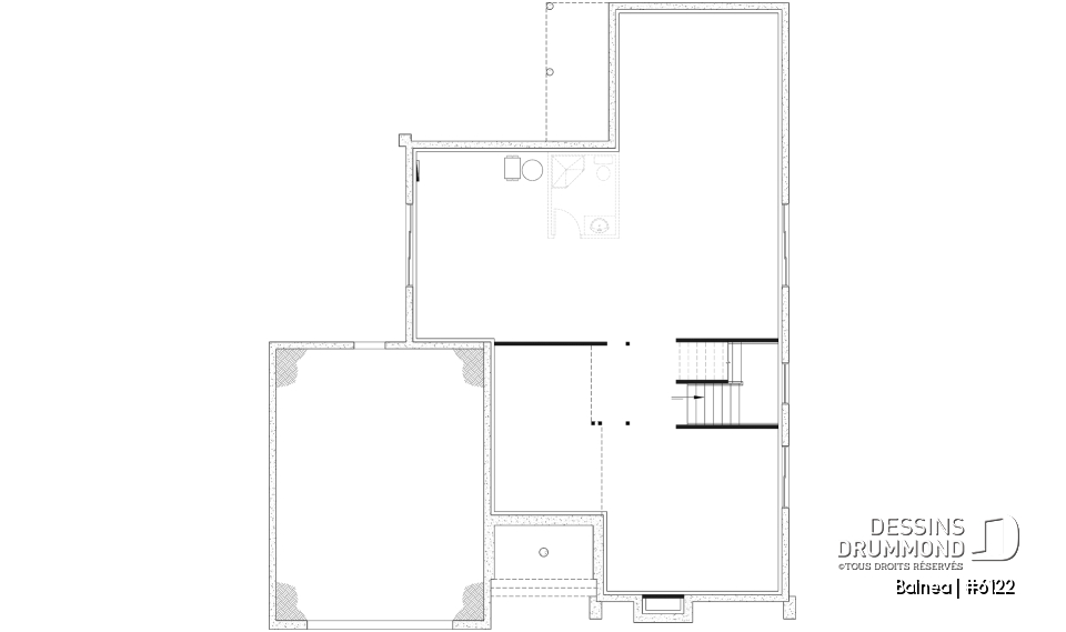 Sous-sol aménageable - Modèle maison scandinave, superbe suite parentale, foyer central, grande luminosité, s-sol aménagé optionnel - Balnea