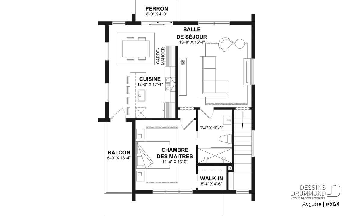 Étage - Maison scandinave, inversée avec chambres secondaires au rdc et cuisine, salle à manger et salon à l'étage! - Auguste