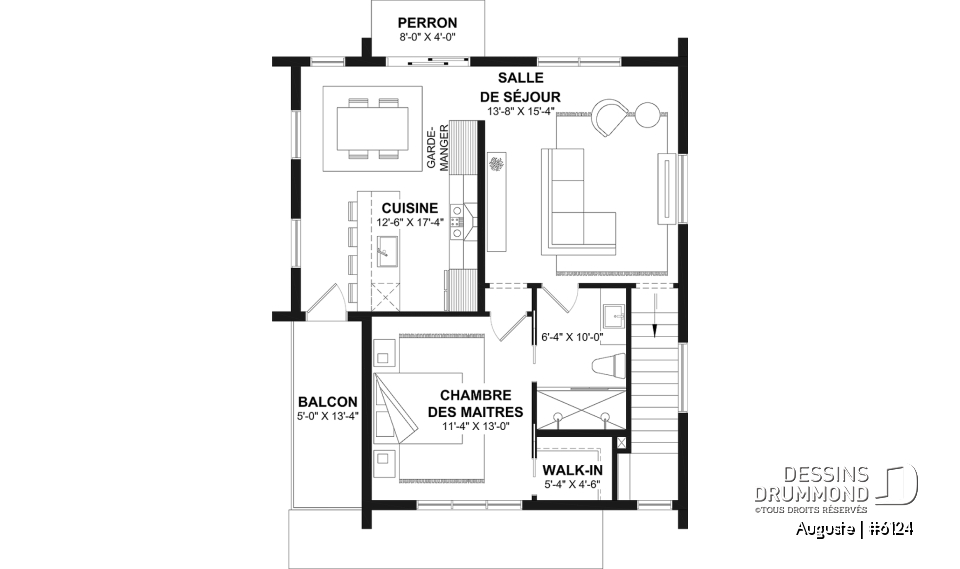 Étage - Maison scandinave, inversée avec chambres secondaires au rdc et cuisine, salle à manger et salon à l'étage! - Auguste