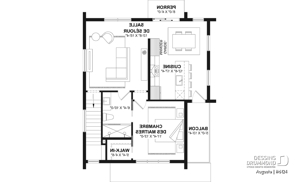 Étage - Maison scandinave, inversée avec chambres secondaires au rdc et cuisine, salle à manger et salon à l'étage! - Auguste