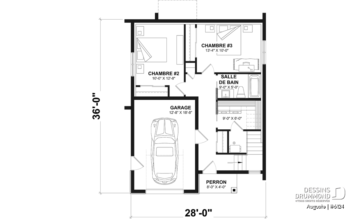 Rez-de-chaussée - Maison scandinave, inversée avec chambres secondaires au rdc et cuisine, salle à manger et salon à l'étage! - Auguste