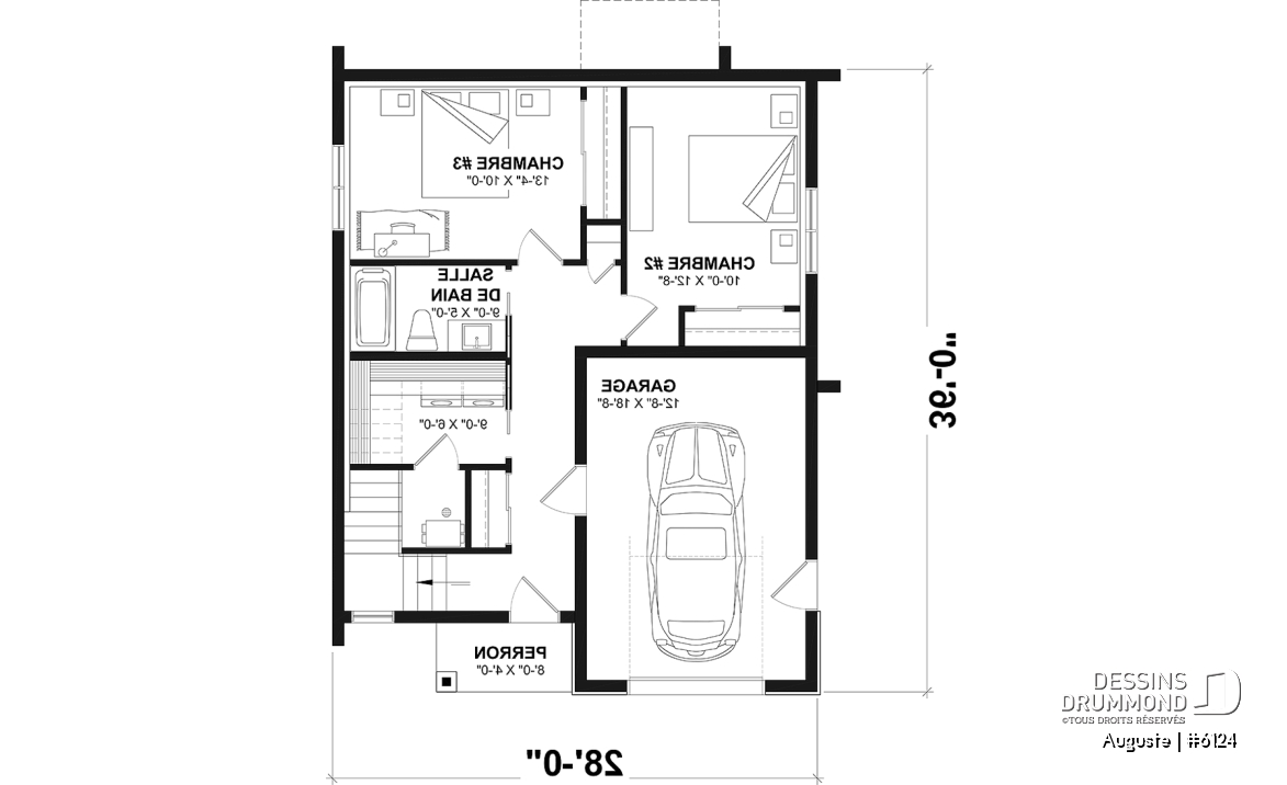 Rez-de-chaussée - Maison scandinave, inversée avec chambres secondaires au rdc et cuisine, salle à manger et salon à l'étage! - Auguste
