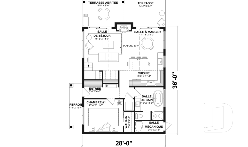 Rez-de-chaussée -  - Laurentides