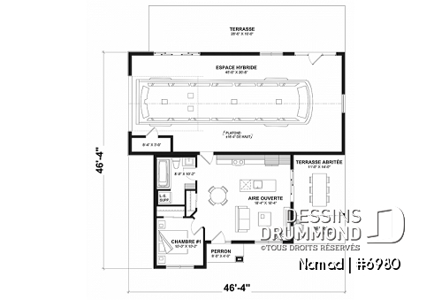 Rez-de-chaussée - Petite maison une chambre avec garage pour VR incl. option sans garage avec 3 chambres et 2 salles de bain - Nomad