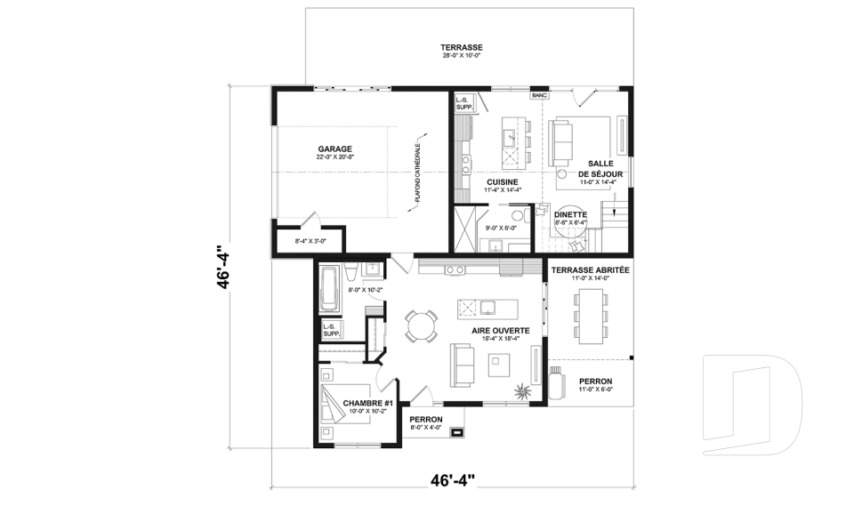 Rez-de-chaussée option 1 -  - Nomad 2