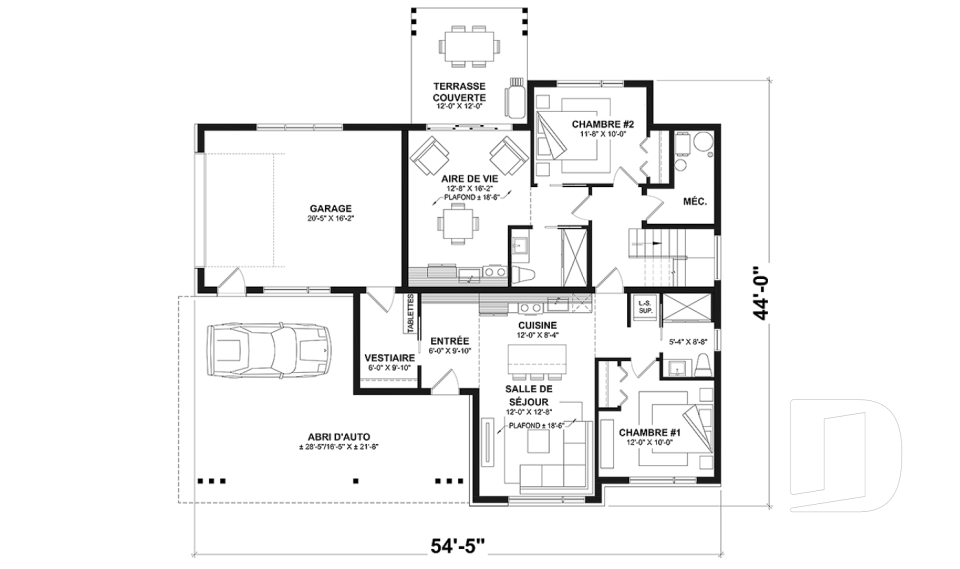 Rez-de-chaussée option 2 -  - Eskal