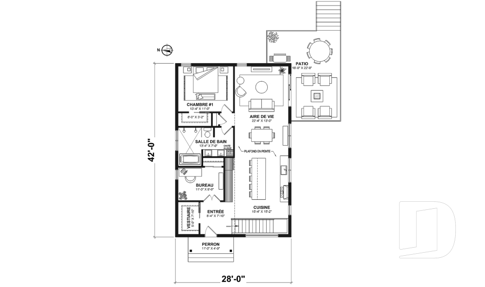 Rez-de-chaussée -  - Rive