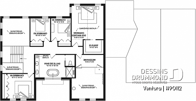 Étage - Superbe Farmhouse proposant 4+ chambres, 2 îlots à la cuisine, 2 bureaux, 2 salons, gym et bien plus! - Ventura