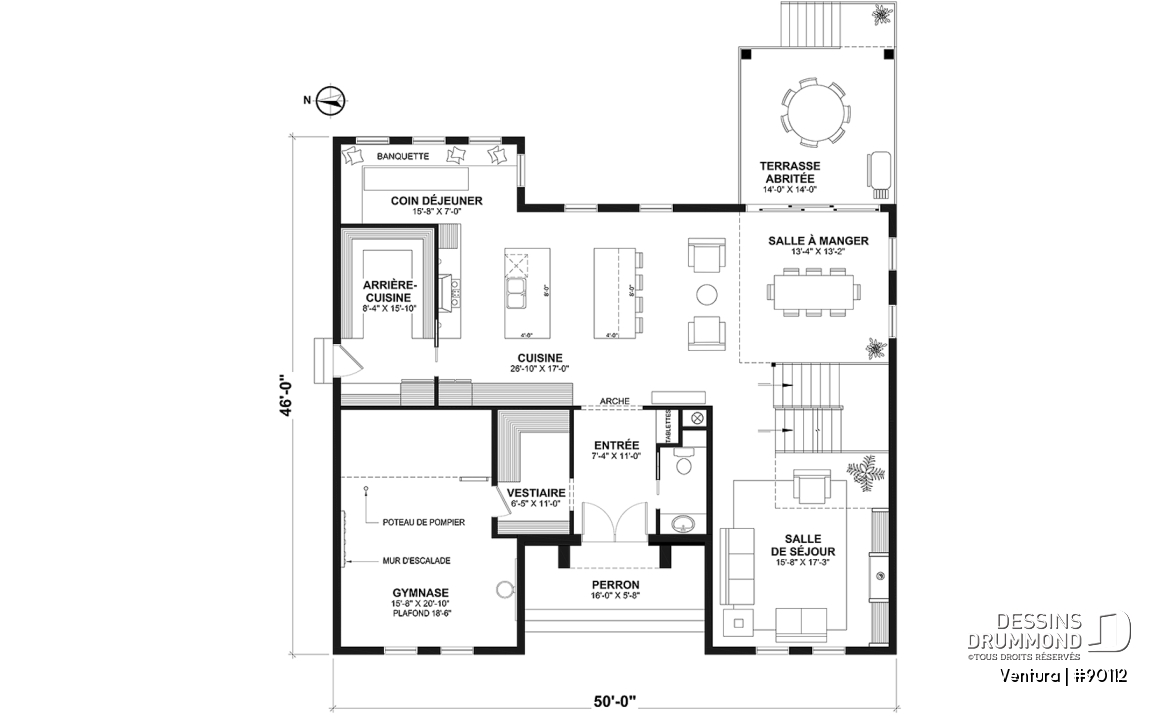 Rez-de-chaussée - Superbe Farmhouse éco-responsable de 4+ chambres, avec 2 îlots, gym et sous-sol aménagé optionnel ($) - Ventura