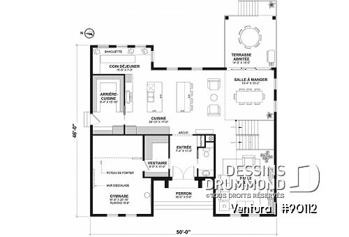 Rez-de-chaussée - Superbe Farmhouse éco-responsable de 4+ chambres, avec 2 îlots, gym et sous-sol aménagé optionnel ($) - Ventura