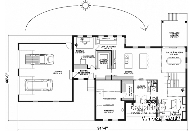 Rez-de-chaussée - Superbe Farmhouse proposant 4+ chambres, 2 îlots à la cuisine, 2 bureaux, 2 salons, gym et bien plus! - Ventura