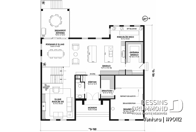 Rez-de-chaussée - Superbe Farmhouse éco-responsable de 4+ chambres, avec 2 îlots, gym et sous-sol aménagé optionnel ($) - Ventura