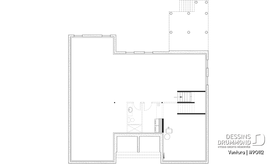 Sous-sol aménageable - Superbe Farmhouse éco-responsable de 4+ chambres, avec 2 îlots, gym et sous-sol aménagé optionnel ($) - Ventura