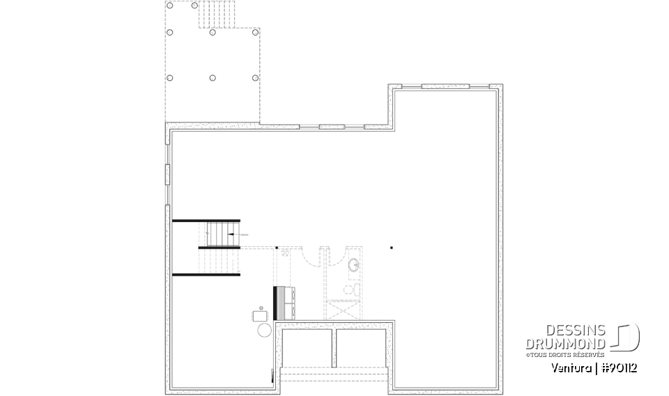 Sous-sol aménageable - Superbe Farmhouse éco-responsable de 4+ chambres, avec 2 îlots, gym et sous-sol aménagé optionnel ($) - Ventura
