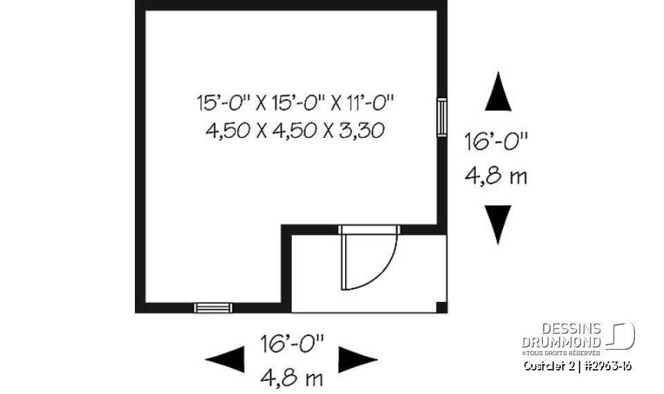 Rez-de-chaussée - Remise de bon format, beaucoup d'espace rangement - Oustalet 2