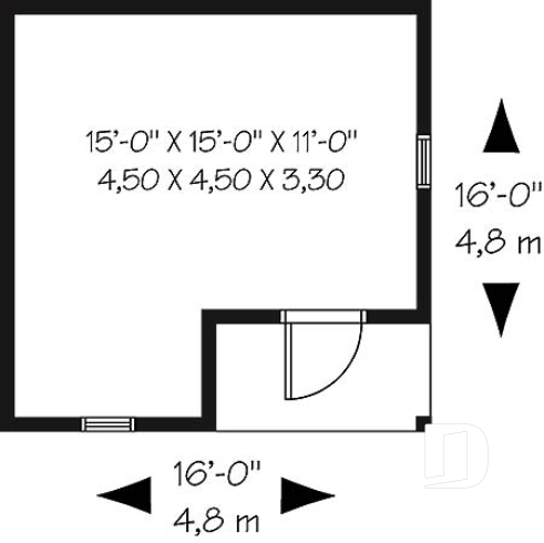 Rez-de-chaussée - Remise de bon format, beaucoup d'espace rangement - Oustalet 2