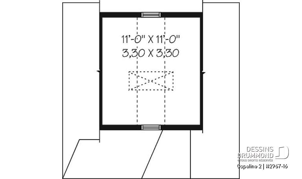 Étage - Belle remise abordable champêtre offrant du rangement suppl. au grenier  - Capeline 2