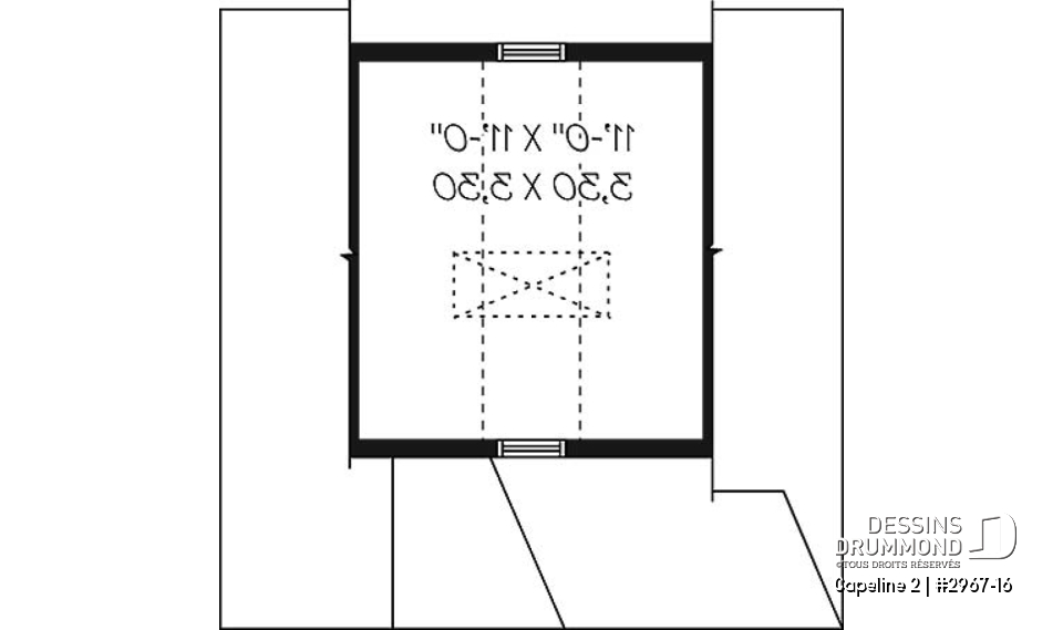 Étage - Belle remise abordable champêtre offrant du rangement suppl. au grenier  - Capeline 2