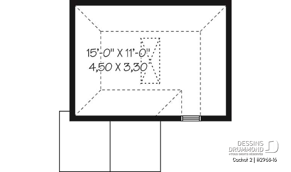 Étage - Plan de canabon abordable avec rangement à l'étage, style champêtre - Cachot 2