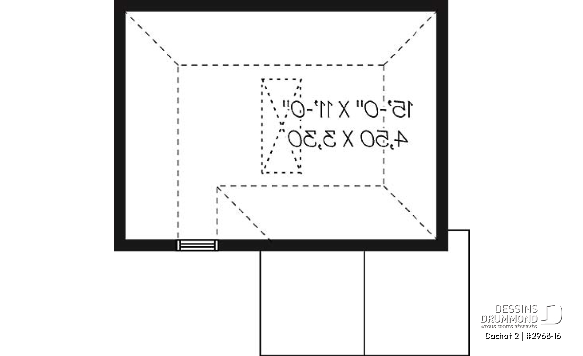 Étage - Plan de canabon abordable avec rangement à l'étage, style champêtre - Cachot 2