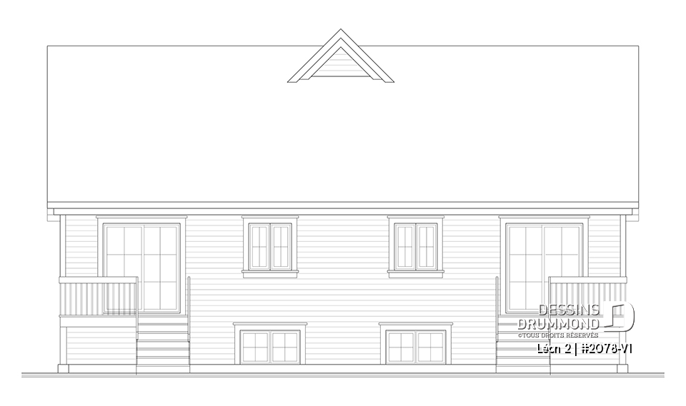 Élévation arrière - Léon 2