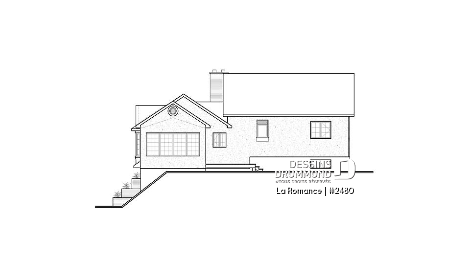 Élévation arrière - La Romance