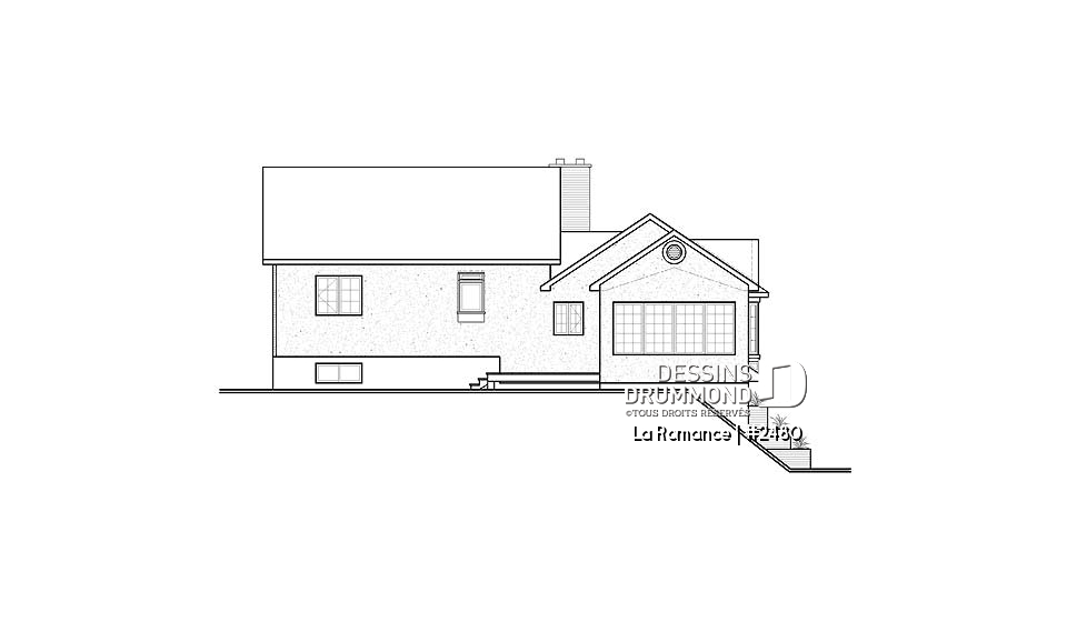 Élévation arrière - La Romance