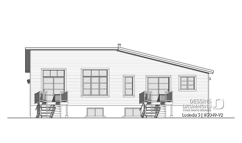 Élévation arrière - Lucinda 3
