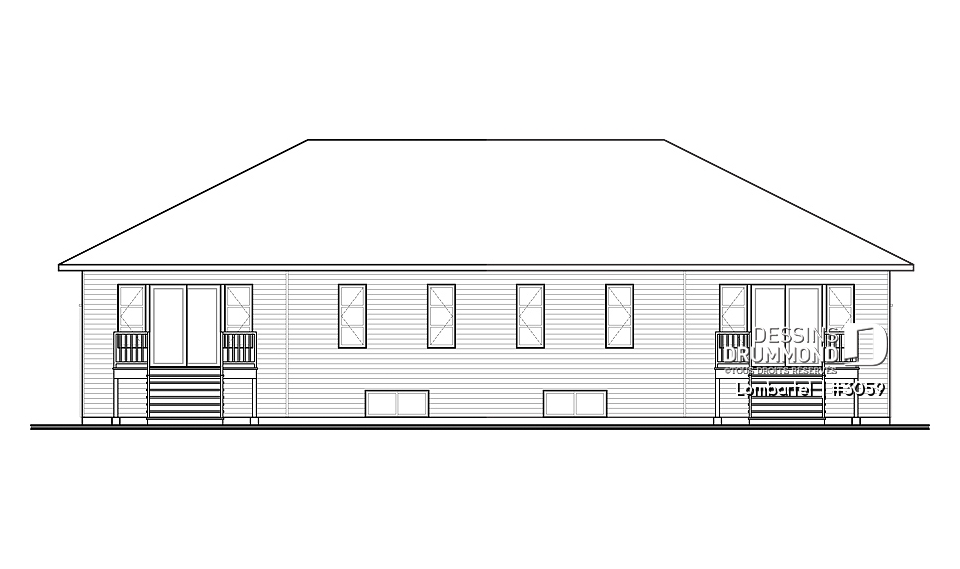 Élévation arrière - Lombartel 