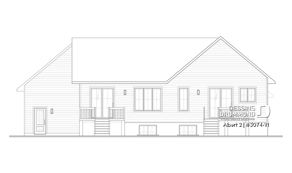 Élévation arrière - Albert 2