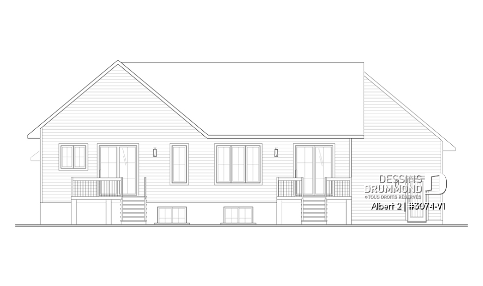 Élévation arrière - Albert 2