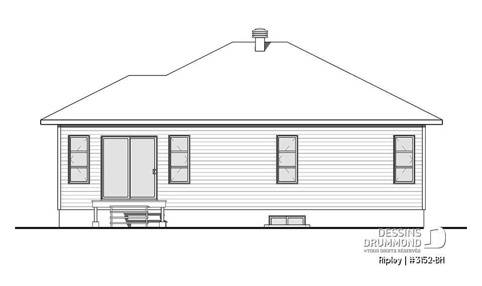 Élévation arrière - Ripley