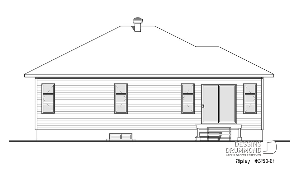 Élévation arrière - Ripley