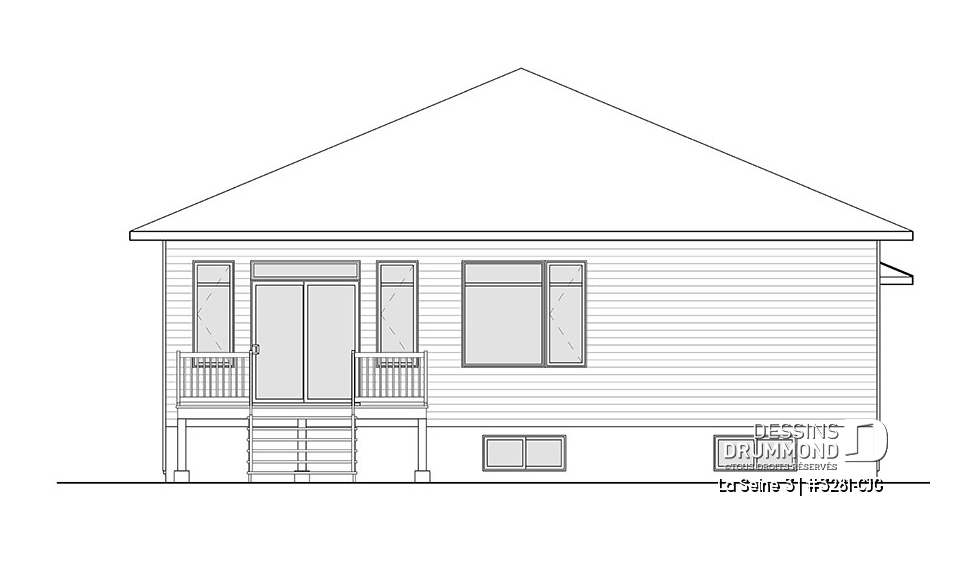 Élévation arrière - La Seine 3