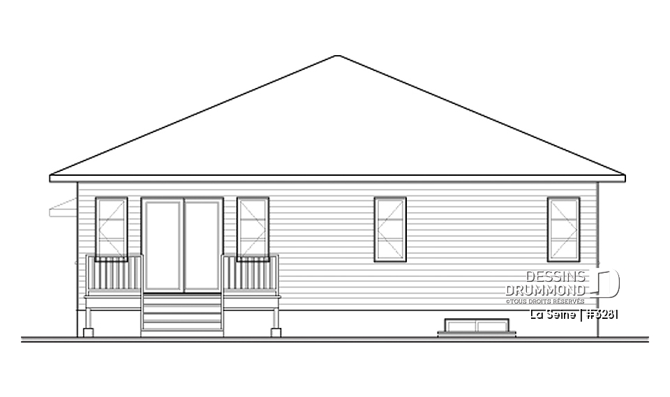 Élévation arrière - La Seine