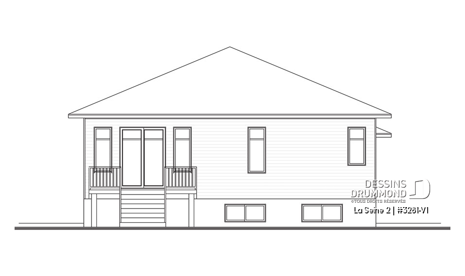 Élévation arrière - La Seine 2