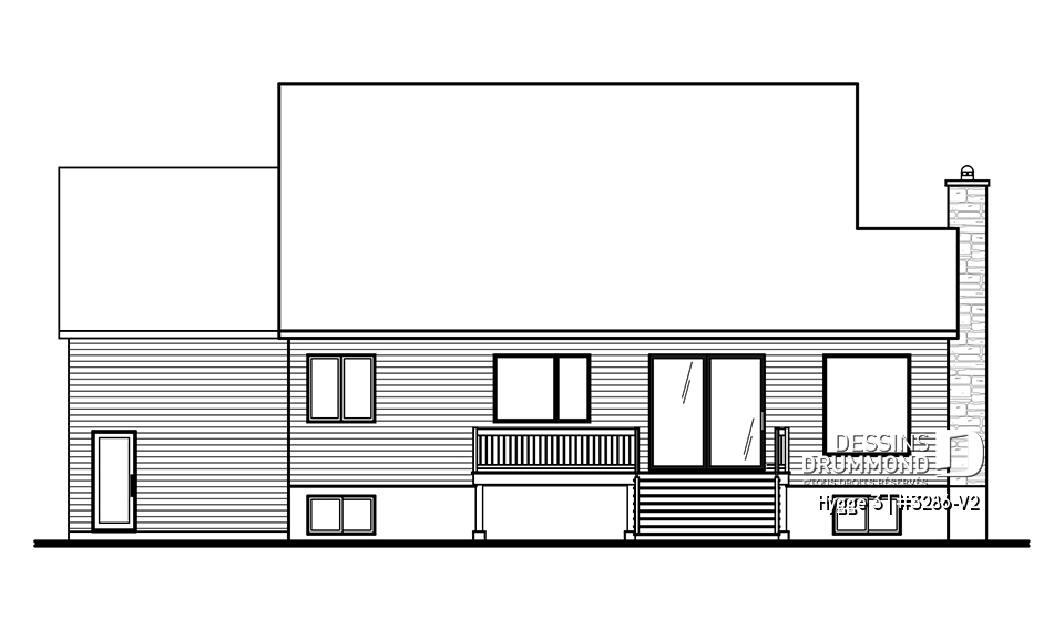 Élévation arrière - Hygge 3