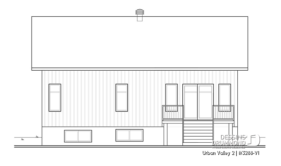 Élévation arrière - Urban Valley 2