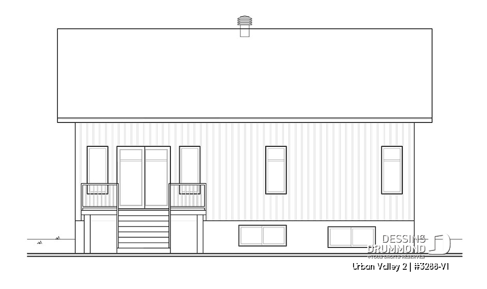 Élévation arrière - Urban Valley 2