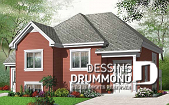 Vue avant - MODÈLE DE BASE - Plan de maison avec bachelor au sous-sol, 3 chambres, 2 salles de séjour au propriétaire - Hautbois 5