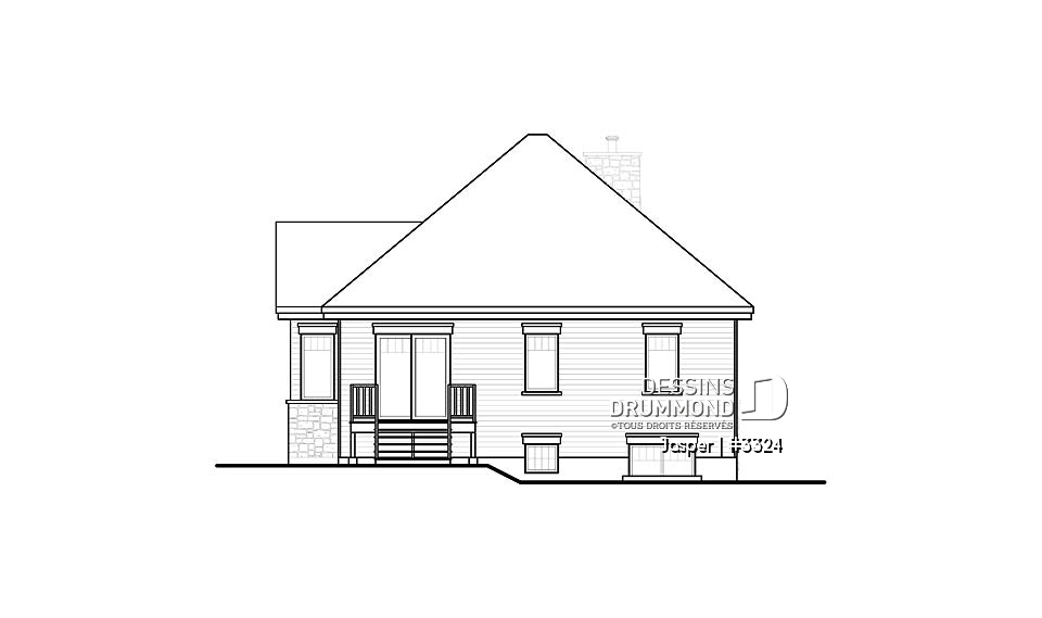 Élévation arrière - Jasper