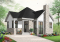 Version couleur no. 4 - Vue avant - Plan d'un bungalow chic et économique, 4 chambres, atelier, mezzanine - Jasper