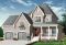 Vue avant - MODÈLE DE BASE - Maison style américain, 3 chambres remarquables, style champêtre, garage double, bureau, buanderie à l'étage - Evelyne 2